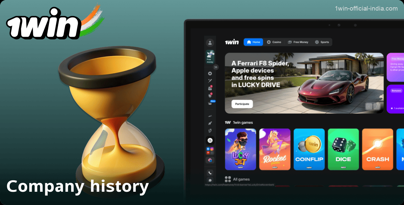 The history of 1win in India