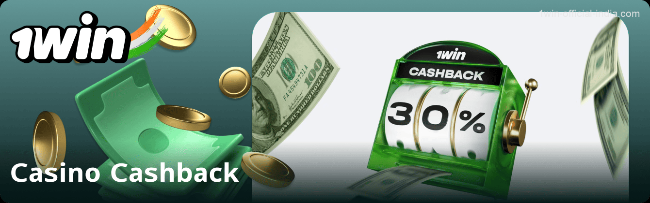 Weekly cashback at 1Win casino for players from India