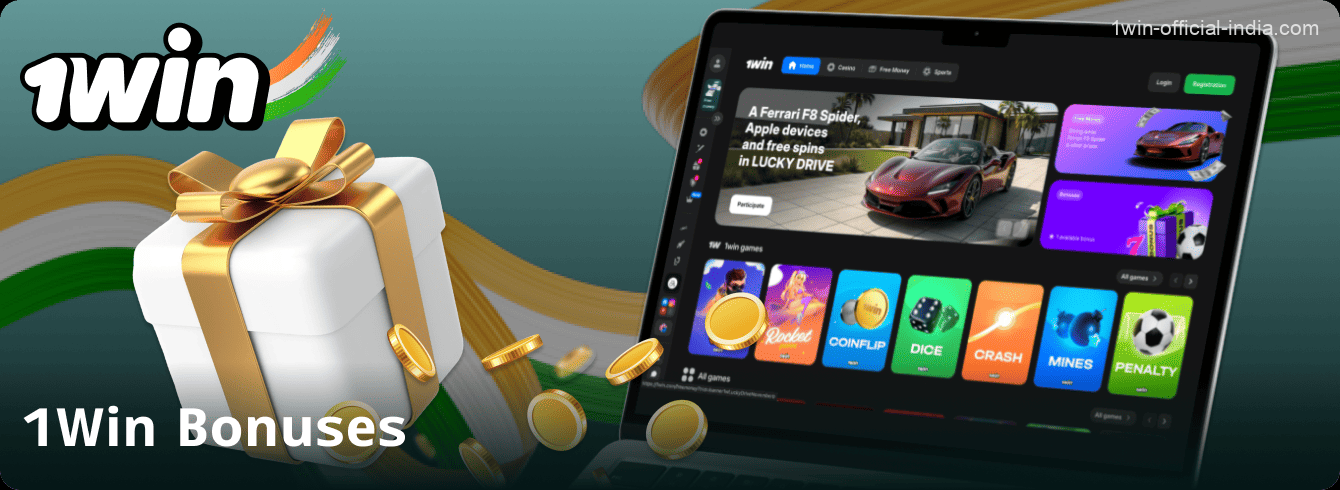 Bonuses and promotions on the 1Win casino website in India