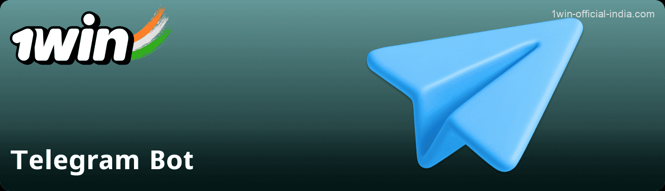 Telegram bot for 1Win players in India