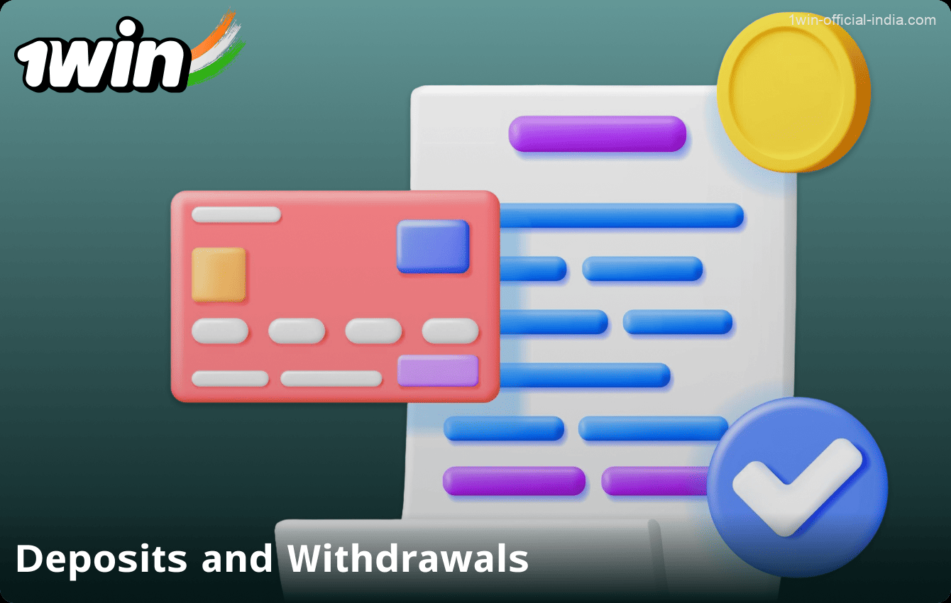 Rules for depositing and withdrawing funds from 1win in India